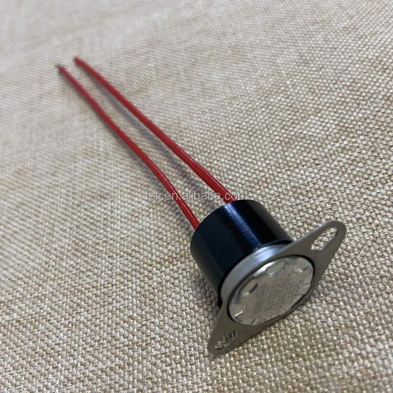 Waterproof Electric Thermostat Temperature Control Switch Fixing Ring KSD301 for Household Soymilk Maker 250V 10A Auto-reset