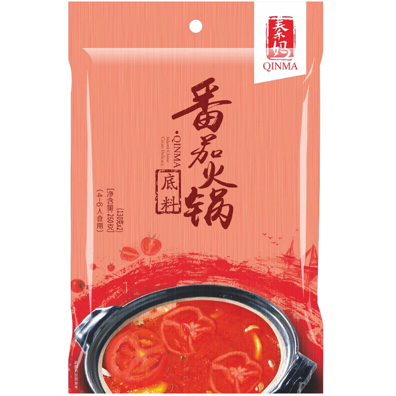 Bumbu hot pot rasa tomat lezat yang populer untuk supermarket mudah untuk menikmati hot pot rasa asam dan manis di rumah