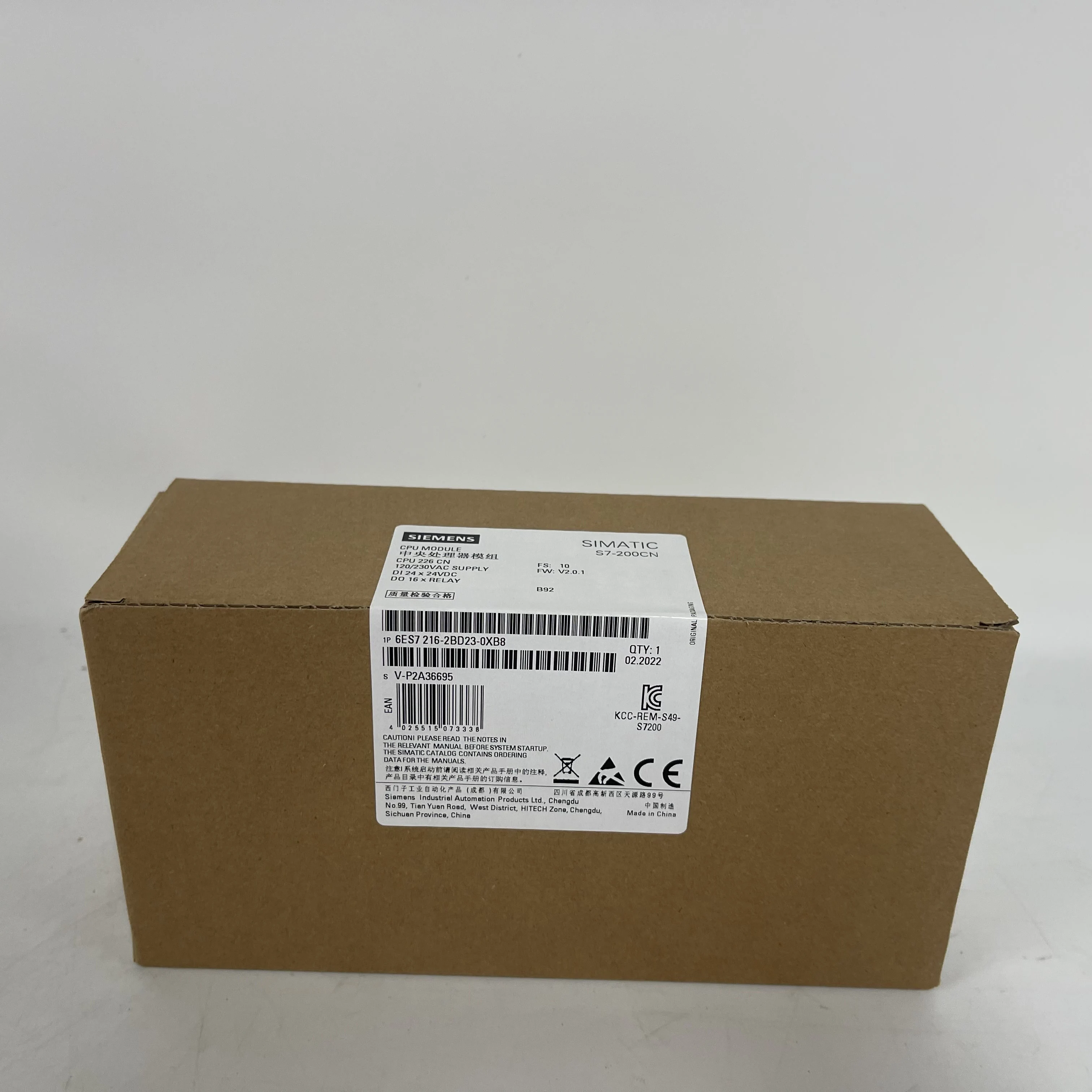 SIEMENS Digital Input Module 6ES7216-2BD23-0XB8 SIEMENS Digital Input Module 6ES7216-2BD23-0XB8