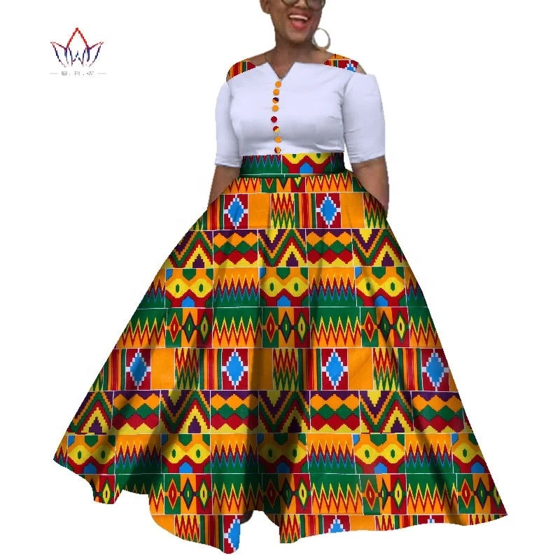 chinese dress ladies African Women Clothing White Dashiki Dress Succunct African Tr itional –  summer life6 main image 1