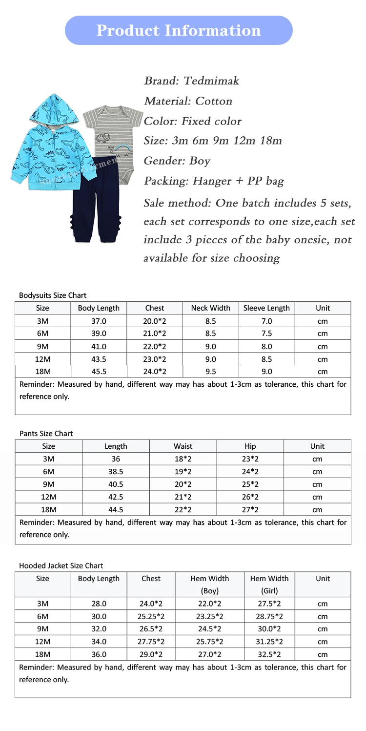 男の子用ベビー服セット