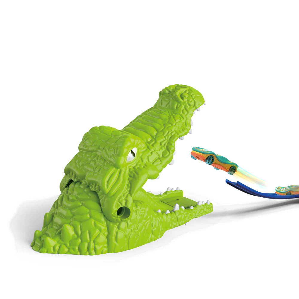 Huiye Coccodrillo Pista Giocattolo Set Pista Play set Con Auto In