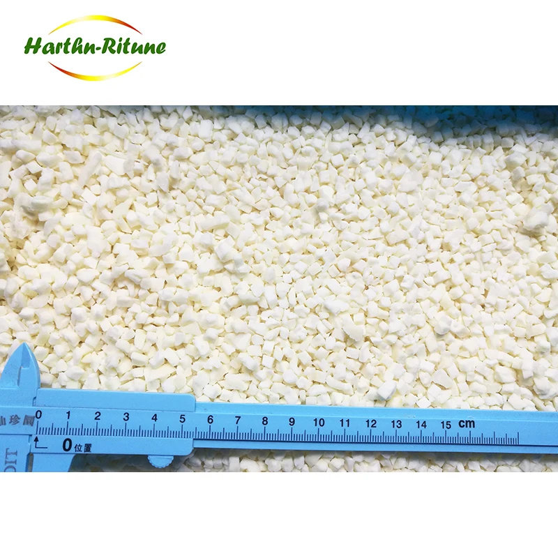 Čínsky mrazený olúpaný cesnak IQF zelenina mrazené cesnakové lúčiky