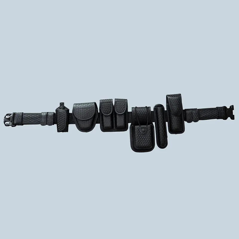 High Density Outdoor Material Multifunctional Duty Web Training Belt Rig with Handcuff Case Duty Belt Tactic Waist Belts