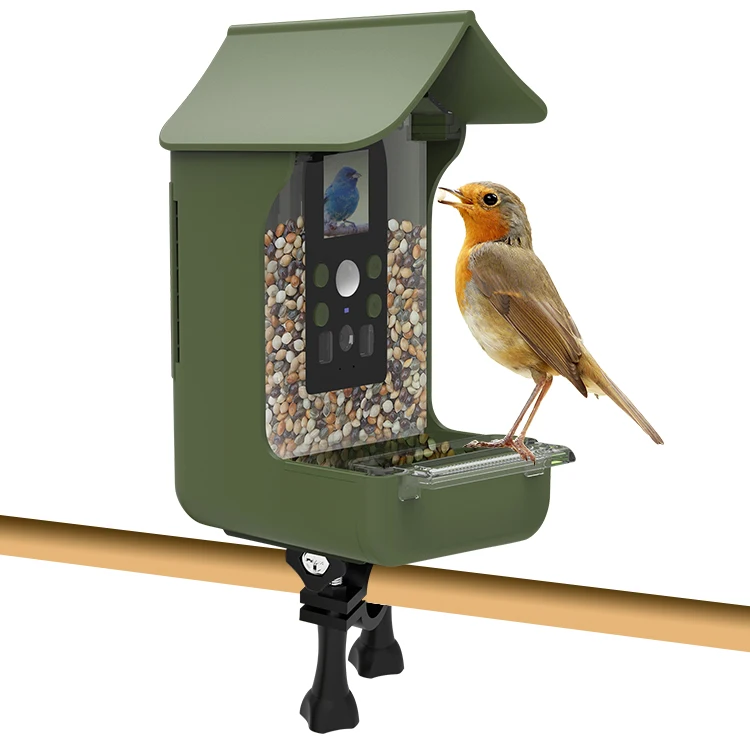 Bird Feeder with Camera, 1080HD Smart Bird Feeder with PIR Motion