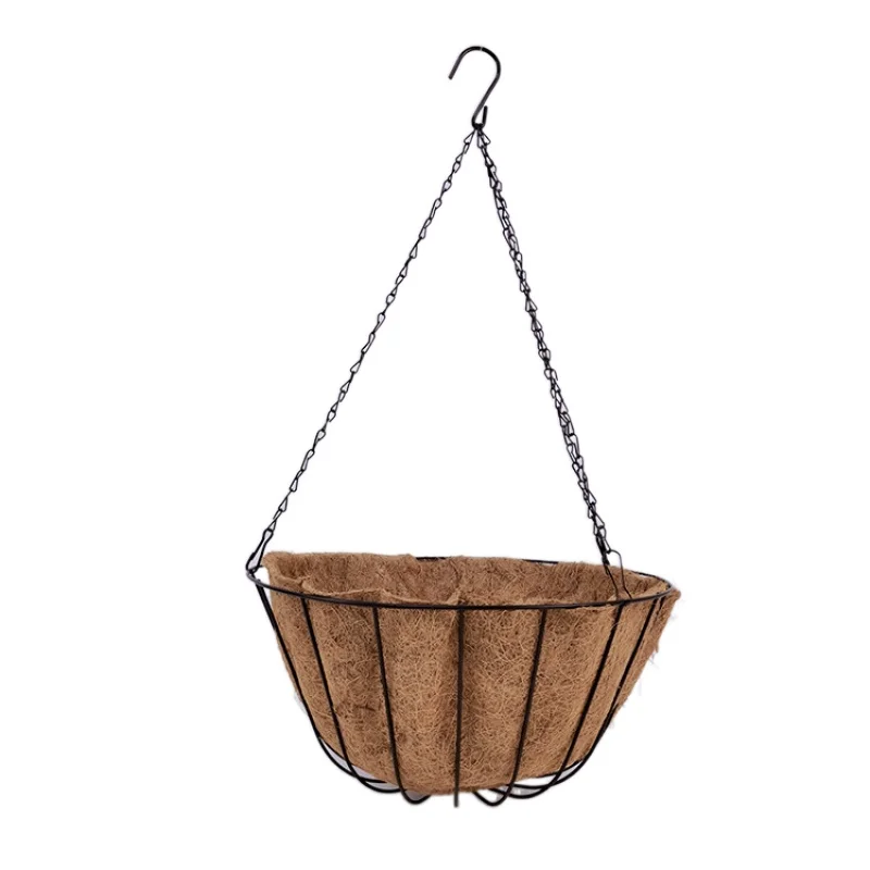 4 Pack Hanging Planters Basket with Coco Coir Liner Flower Pots for Garden Wedding Home Decor
