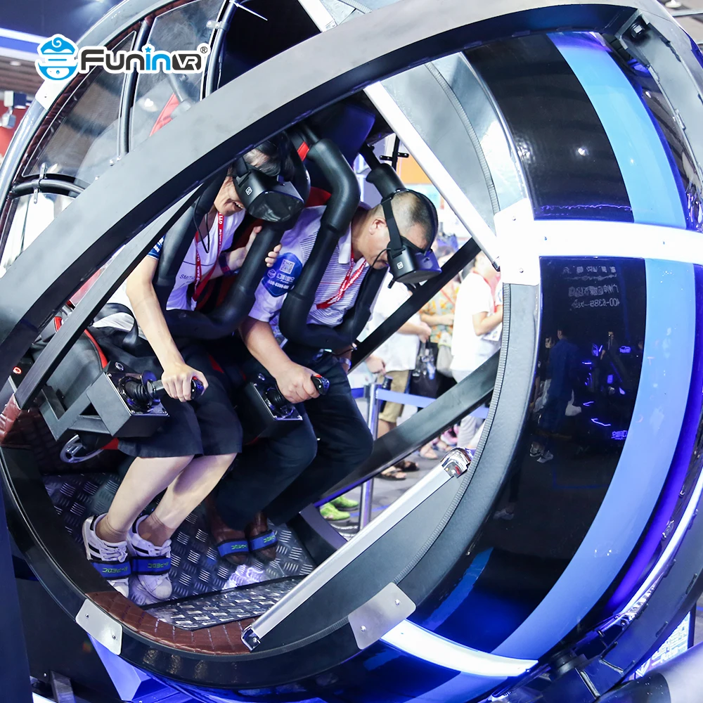 720  Roller Coaster Rotating  9D Vr Flight Game Degree Full Motion Degrees 2 Seat 720 Degrees Chair Motion Vr Flight  Simulator