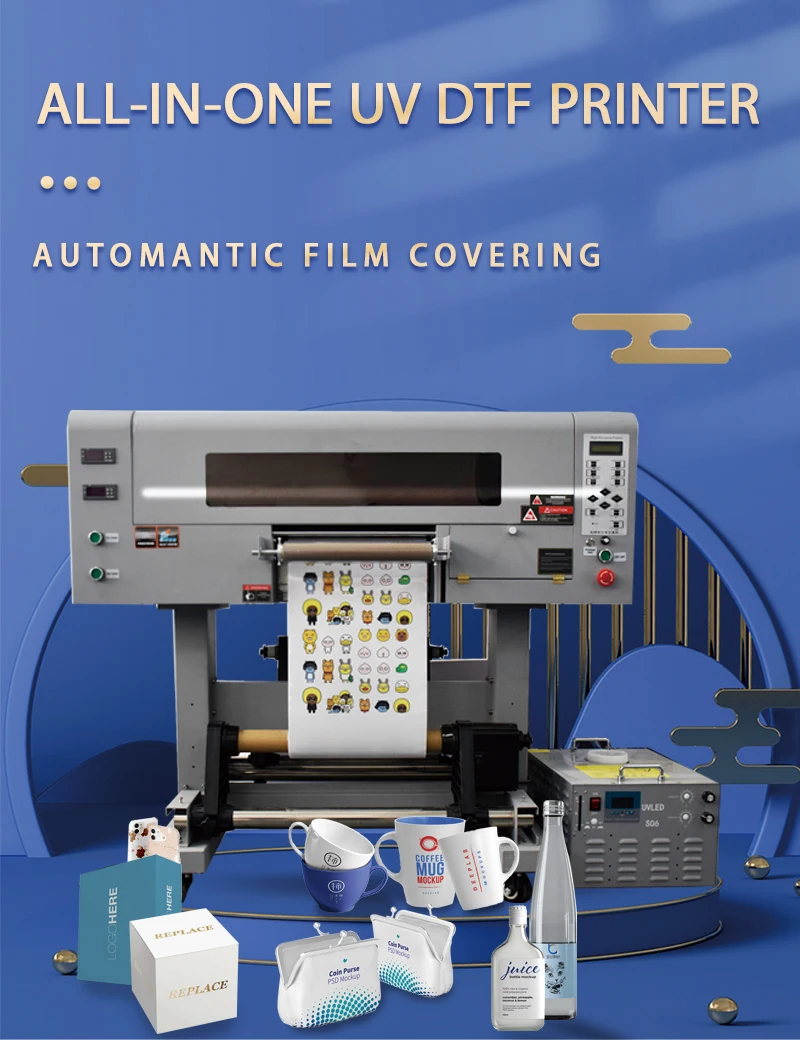 Roll to Roll UV DTF Printer with I3200 Print Head 30cm Small Size 2 in ...