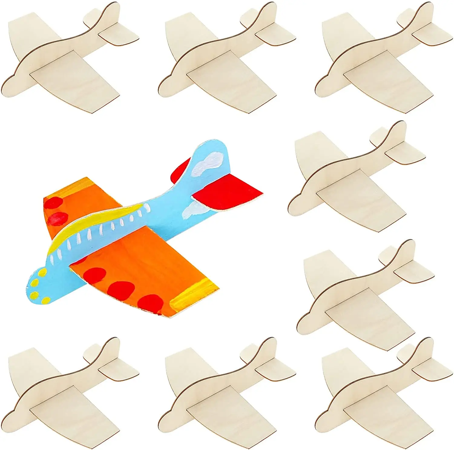 Pack De 45 Aviones De Juguete De Cartón KT – DIY De Montaje Fácil – Perfectos Como Regalo De Cumpleaños Infantil