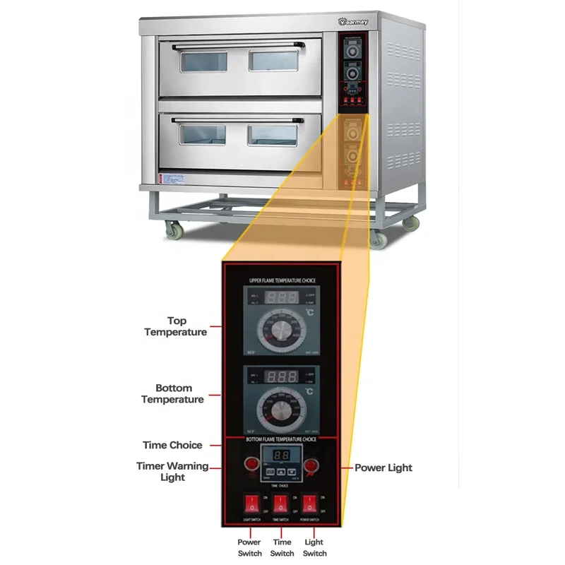 Bagel Pizza Mondial Bakeries Industrial Oven for Macarons Baking Gas Burner and Electric Sale Comercial Oven Cheap in Kuwait Usa
