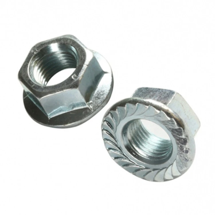 M3m16 Stainless Steel Flange Nut M20 Hex M16 Nuts M10 Low Carbon Zinc