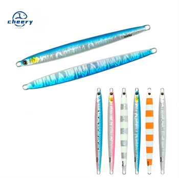 CHEERY 60g 80g Saltwater Fishing Inshore Jigging Hard Lead Casting Metal Slow Pitch Jigs Lures for Kingfish Pesca – Metal Jig – view 2