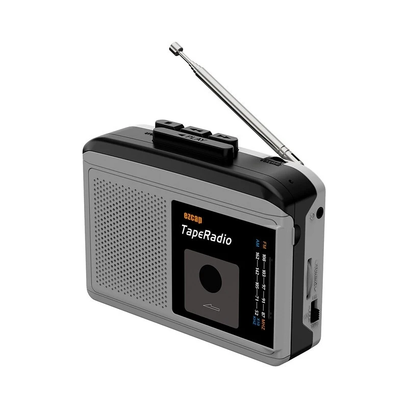 Portable English Learning Tape Converter Built-in Speaker Small FM AM Radio Retro Music Converter for Students