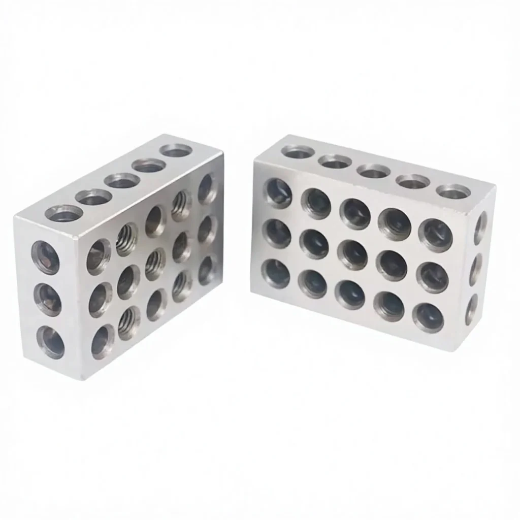 TEBAK High-precision 23-hole Milling Machine Vise Parallel Pad, Etc., for High-speed Rail (1-2-3 Imperial/metric Units).