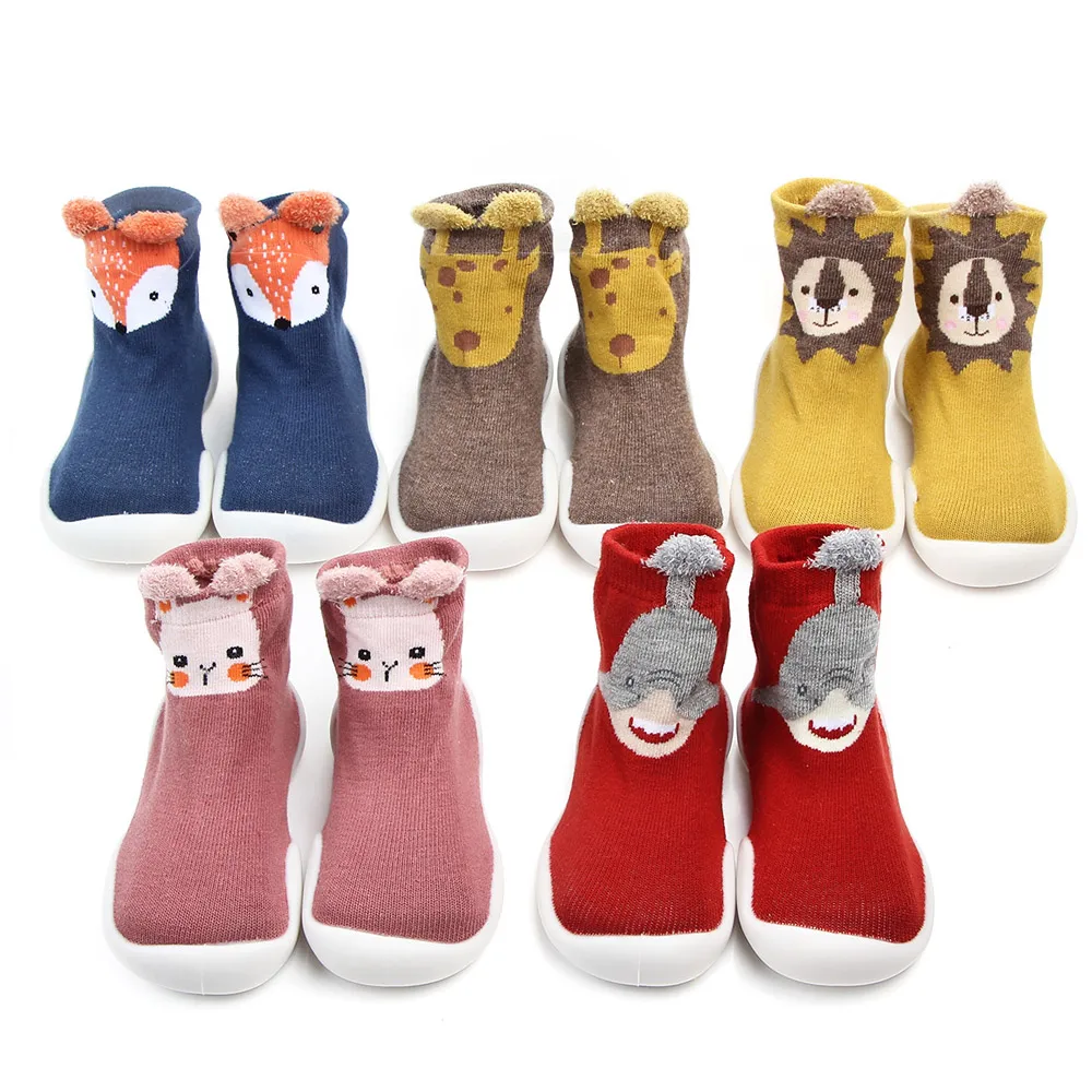 High Quality Cute Animals Toddler Kids Socks Shoes for Girls and Boys