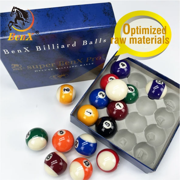 BenX Premium 3A Billiard Balls 52.4mm Set - Perfect Pool Ball Size BenX Premium 3A Billiard Balls 52.4mm Set - Perfect Pool Ball Size