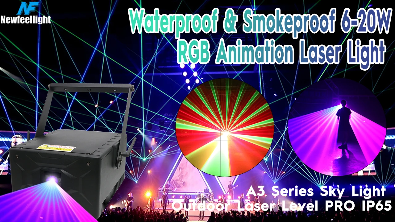10W RGB Animation Laser - IP65 Waterproof Stage Equipment