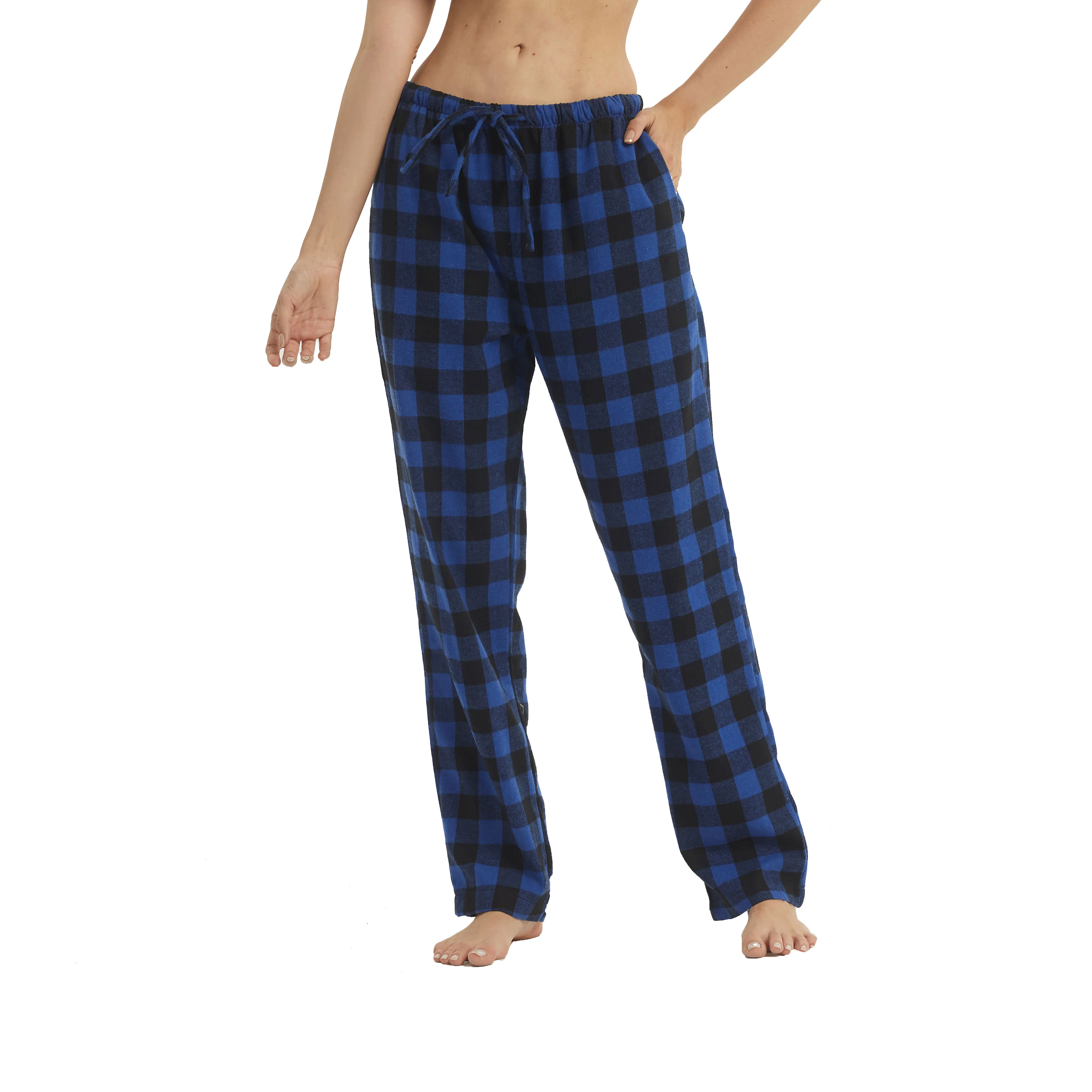 LANBAOSI con 2 bolsillos y cordón de ajuste Pantalón de pijama para hombre 