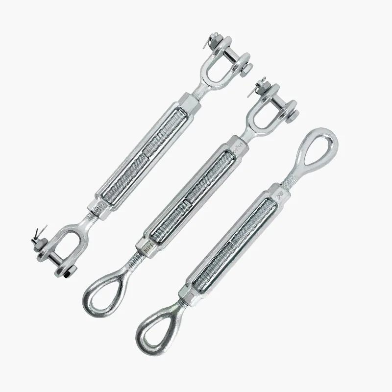 Drop Forged High Tensile US Type Turnbuckle Carbon Steel Din 1480 with Hook and Eye Jaw Jaw Type Rigging Hardware Turnbuckle