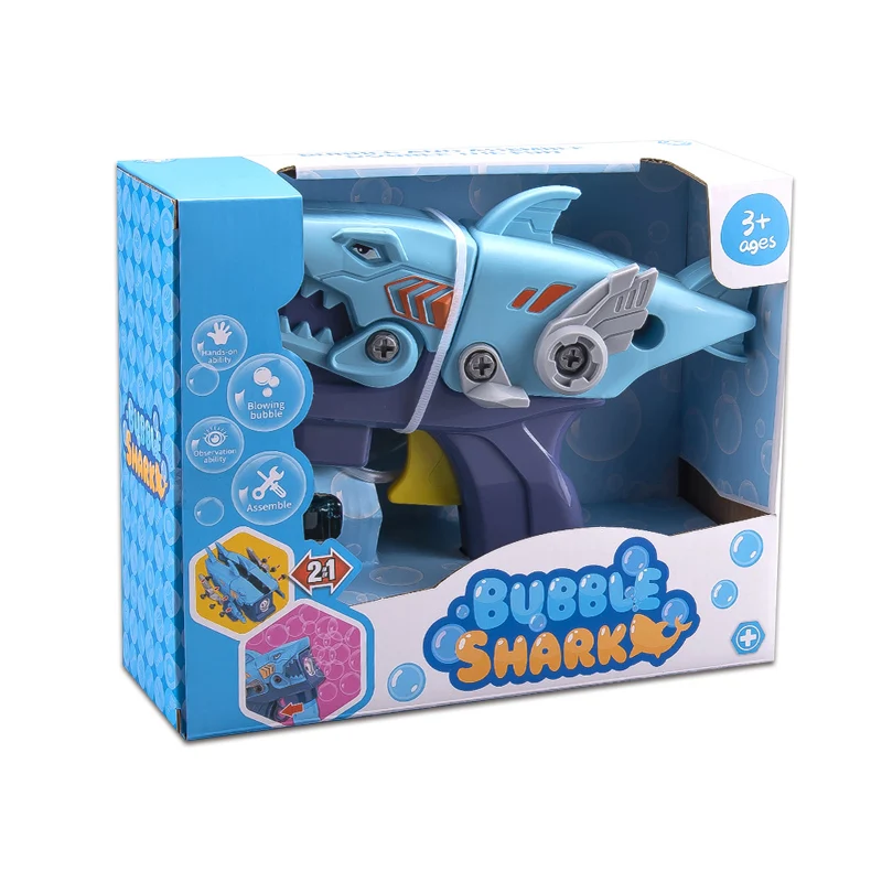 Лидер продаж, самодельный Съемный пистолет-пузырь для рыбы, игрушечный пистолет для пузырьков для летнего использования