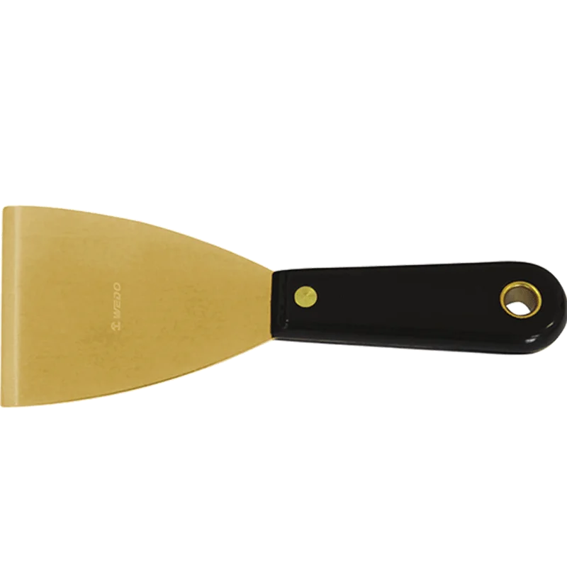 Wedo Non Sparking Safety Brass Copper Long Wood Handle Putty Knife