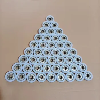 Custom Nylon POM U Groove Pulley Wheel 8x40x11mm Bearing Guide Track Sliding Conveyor Roller Door Window Rollers
