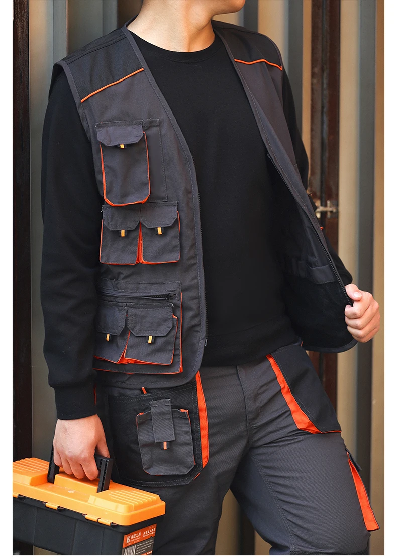 multi pocket work jacket