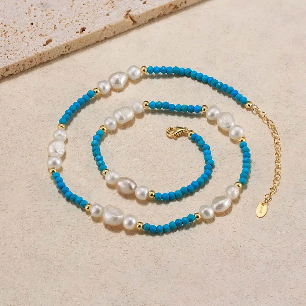 MPN03 RINNTIN Luxury Chains Choker Natural Freshwater Pearl