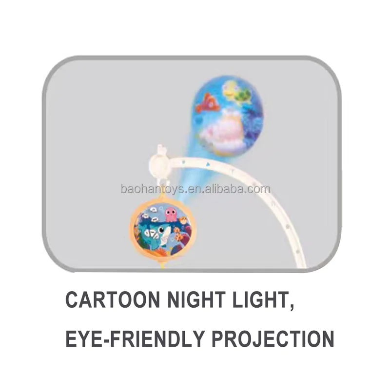 Baby Toys Remote Control Projection Musical Bed Bell Baby Crib Hanging Toy Mobile Baby Crib Mobile With Music