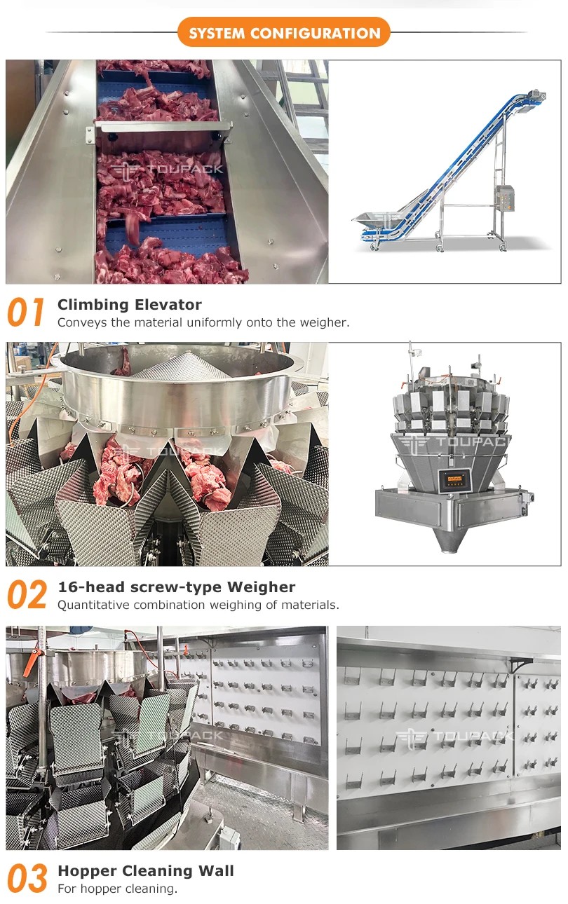 14 Heads 220V Multihead Weigher Packing Machine with 1 Year Warranty for Automatic Quantitative Bagging