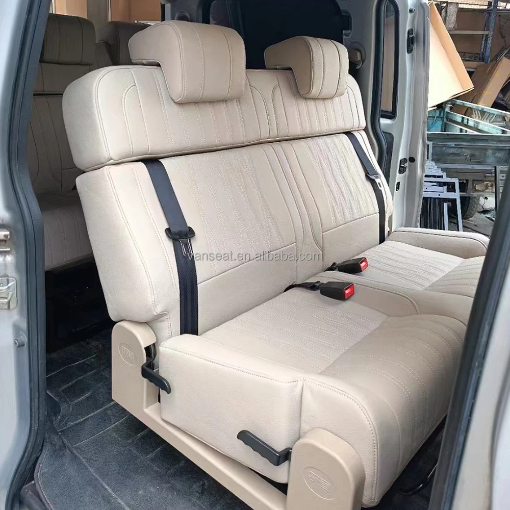 Factory Wholesale Bule Leather Car Seat Bed Custom Logo Foldable Van
