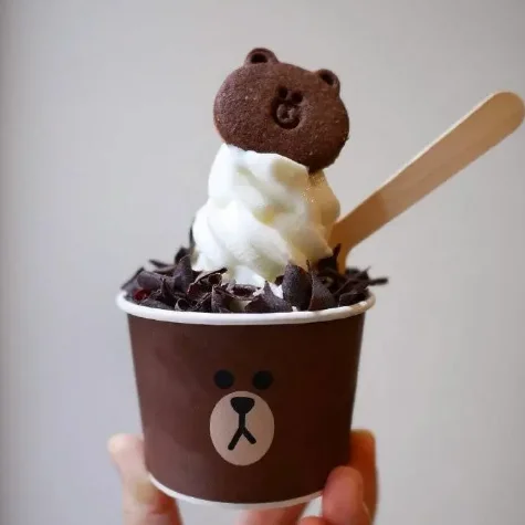 Custom Printed Cardboard Ice Cream Dessert Paper Cups With Lids And ...