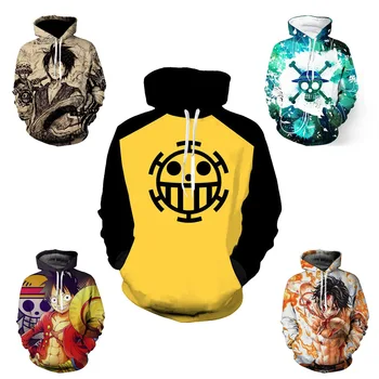 One Pieces Ice 3d Print Hoodie Cosplay Anime Men And Women Hoodie Top