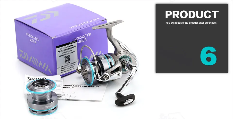 DAIWA PROCASTER 7 Bearing Spinning Fishing Reel 2000 2500