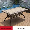 14-1 pearl white rectangle table 150*90*H73