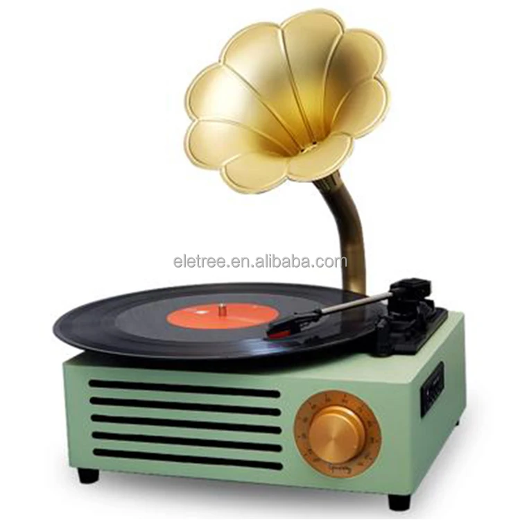 China Multifunctional Usb Musical Instruments Gramophone Vinyl Record Player New Gramophone for Sale