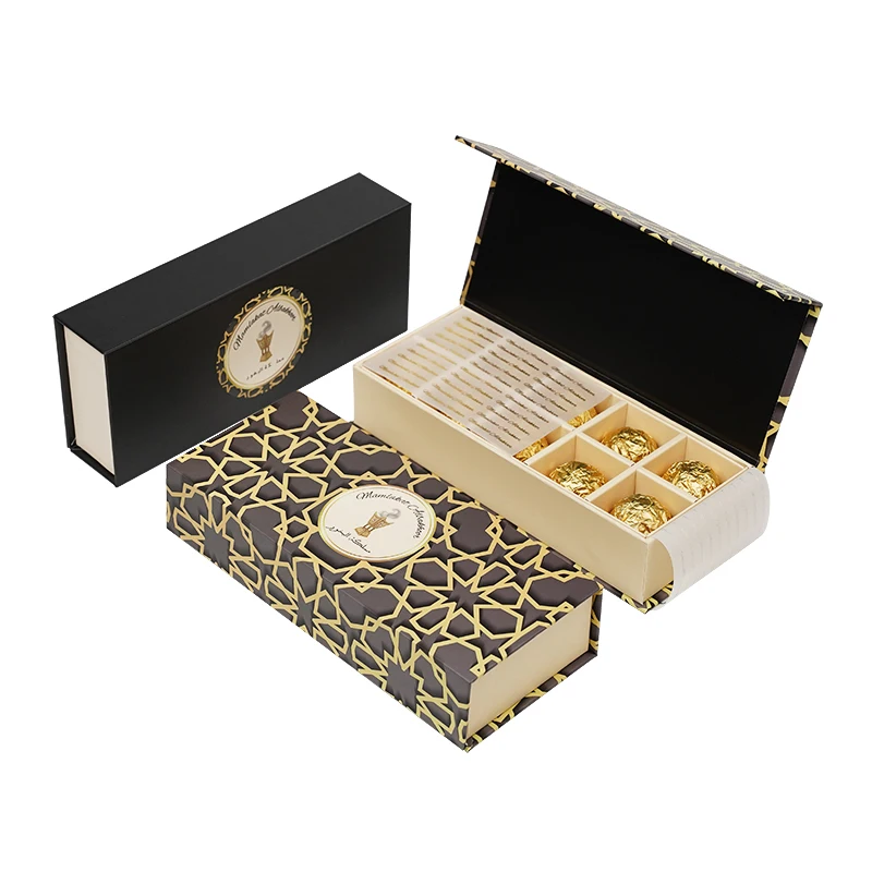 Custom Multiple Sizes Premium Paper Packaging Chocolate Strawberries Macaron Candy Box Food Packaging With Divider