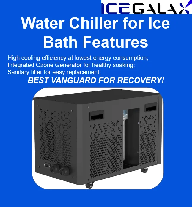 Icegalax 1hp Cold Plunge With Water Chiller Cold Bath With Ozone Generator 1hp Buy Chiller 5912