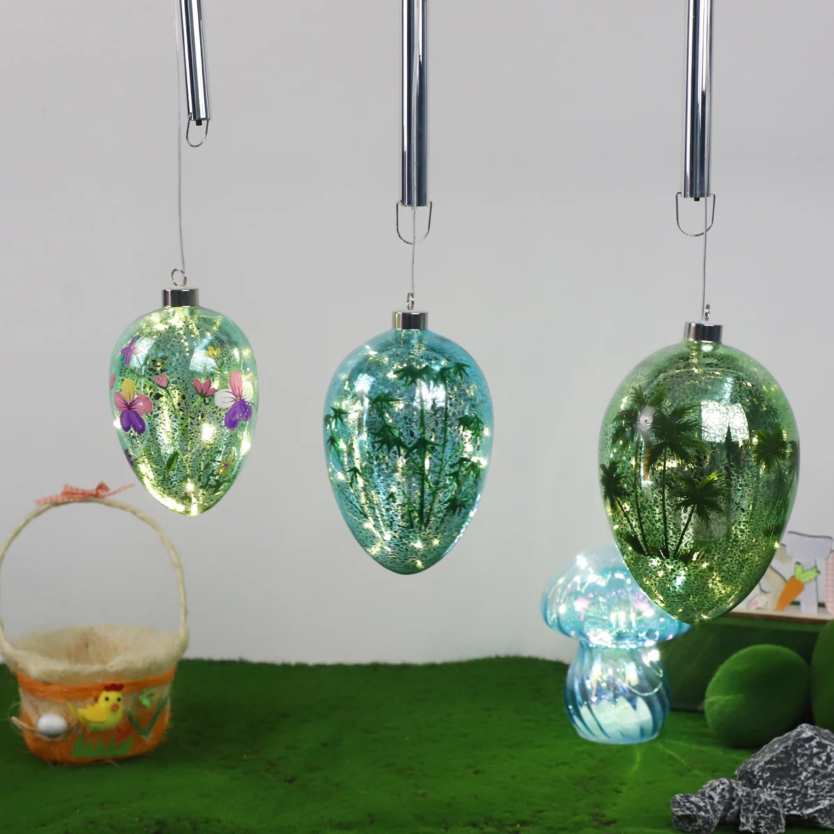 easter egg hanging ornament easter crafts and decorations clear glass decorations for easter eggs ornaments