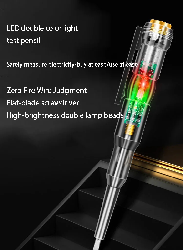Factory Direct multifunctional test pen with LED two-color light