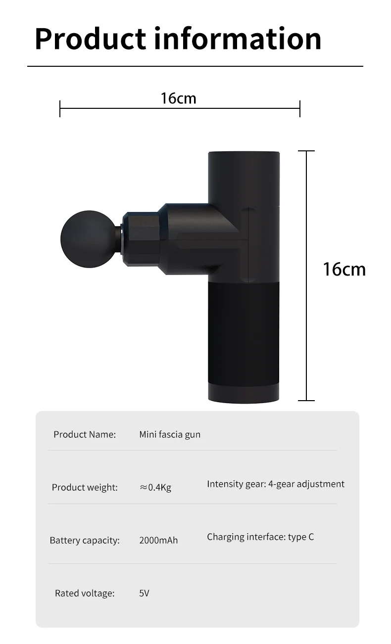imuscle handheld deep tissue percussion muscle massage gun / quick rechargeable body vibration massage gun