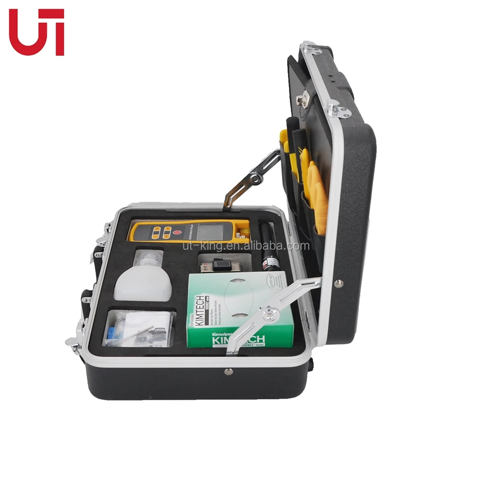 Fiber Tool Kit 10 in 1 FTTA FTTH Cold Connection Field Assembly Tool Kit OPM Miller Plier Fiber Cleaver Clean Paper Laser Pen