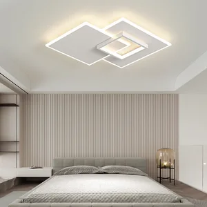 Modern 2.4g Remote Control LED Ceiling Light Creative Square Combination Design for Living & Dining Room Acrylic & Iron Base