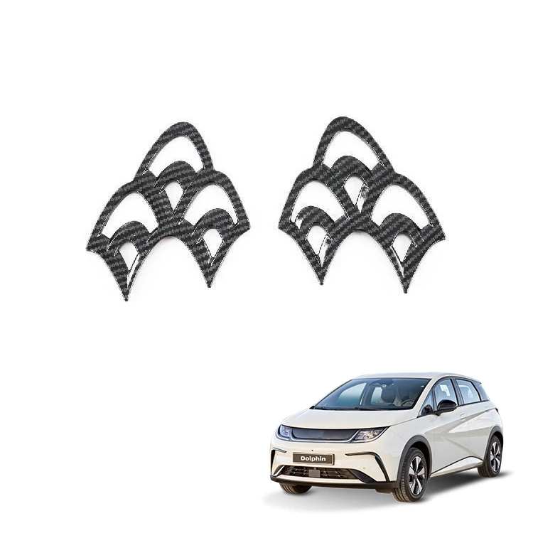Автомобильная передняя боковая заглушка воздуховода для BYD Dolphin Atto 1, аксессуар из АБС-углеродного волокна, аксессуары для интерьера