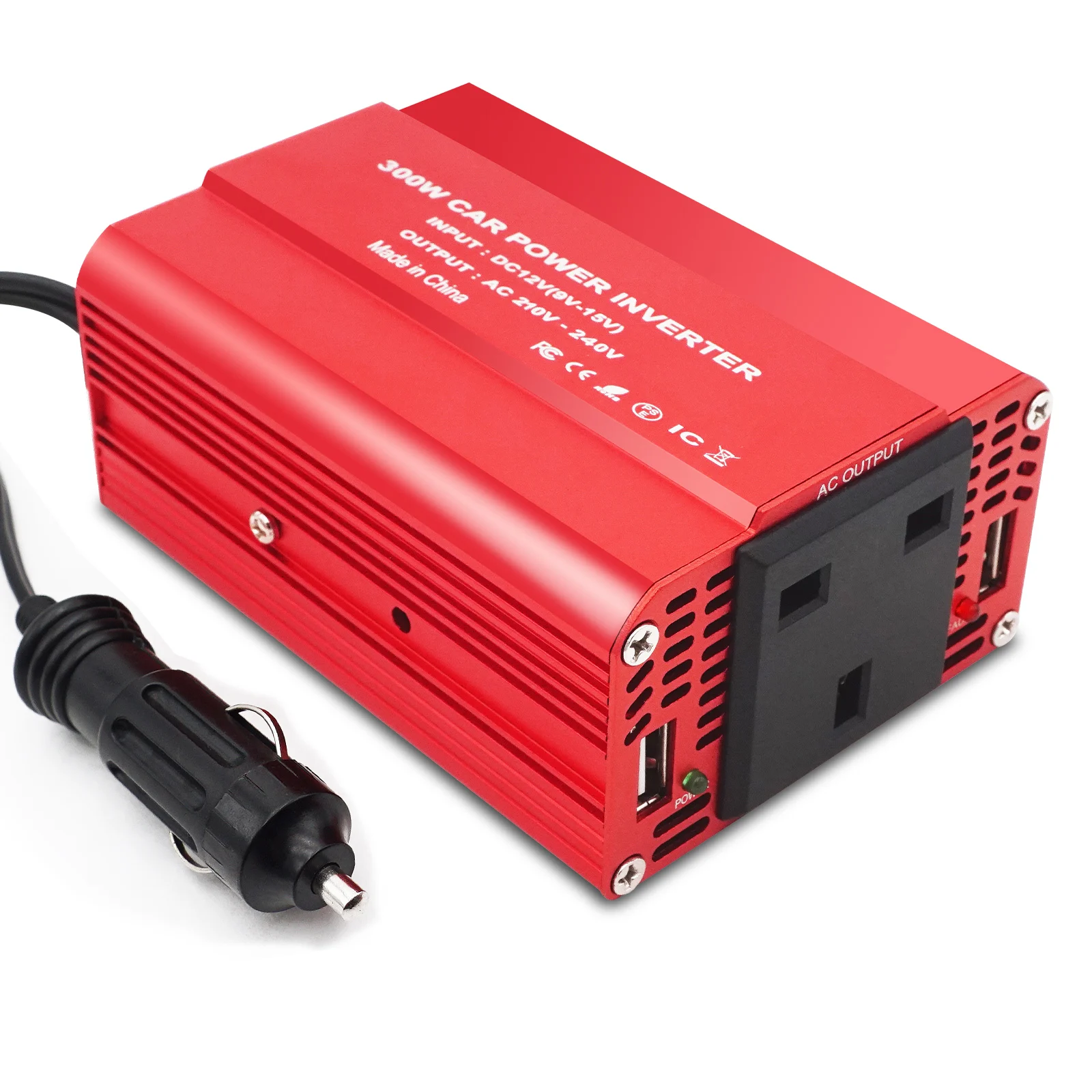 12 Volt Dc To 220v Ac 300 Watt Car Modified Sine Wave Power Off Grid Uk ...