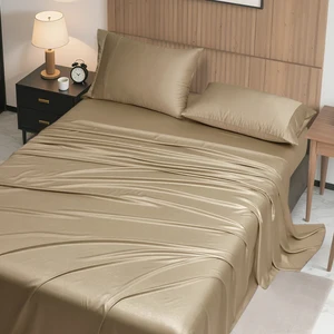 Nature and Breathable Eco Bamboo Fabric Bedding Set for Hot Sleepers with Western Style