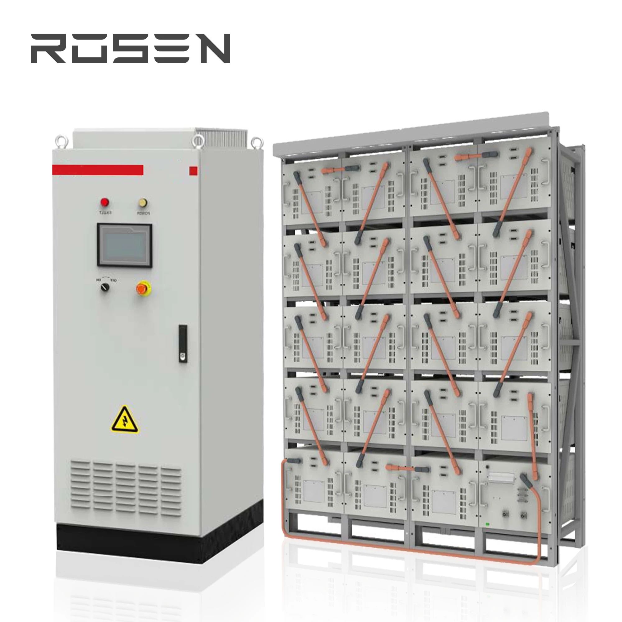 Rosen ESS 50KW Off Grid On Grid Hybrid Solar Energy Systems 50KWH Storage with RS485 Monitor App