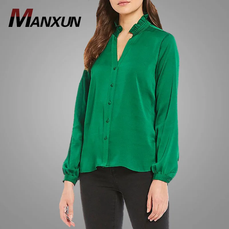 Green long blouse Clearance