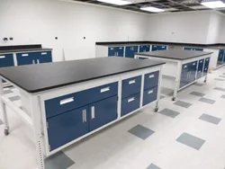 Лабораторные столы LAB044 с химической стойкостью столешница для научных исследований стальная лабораторная