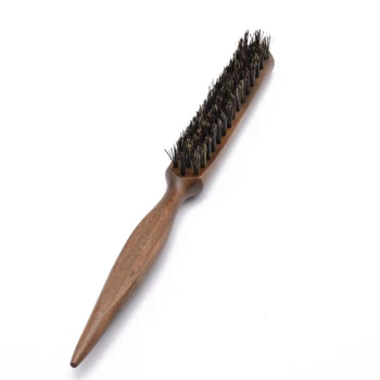 Beard Brush Wooden Boar Bristle For Men's Mustache Shaving Comb Face Massage Cleaning Brush